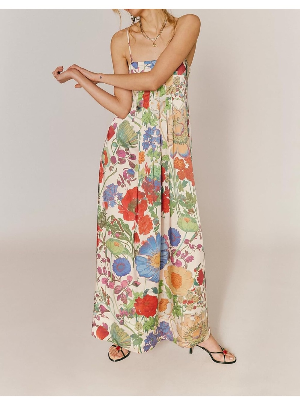 Floral Maxi Skirt in Multicolor